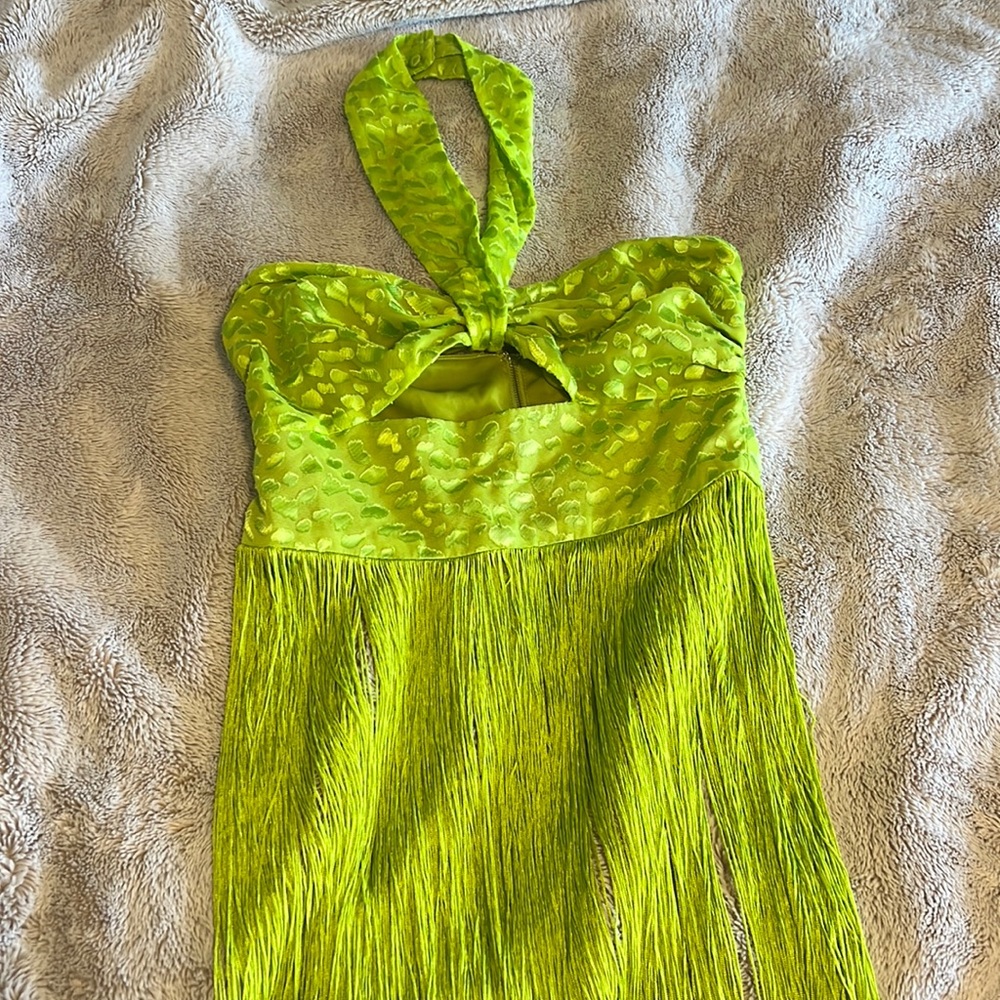 Lime green top